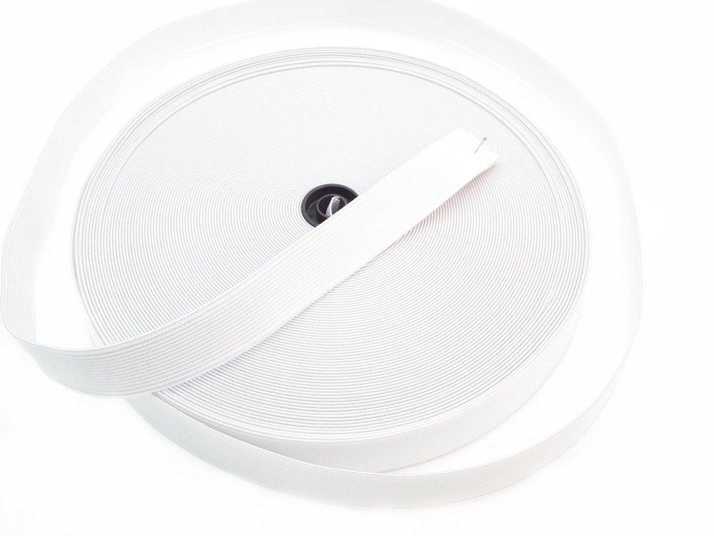 Elastic: White 32mm Wide