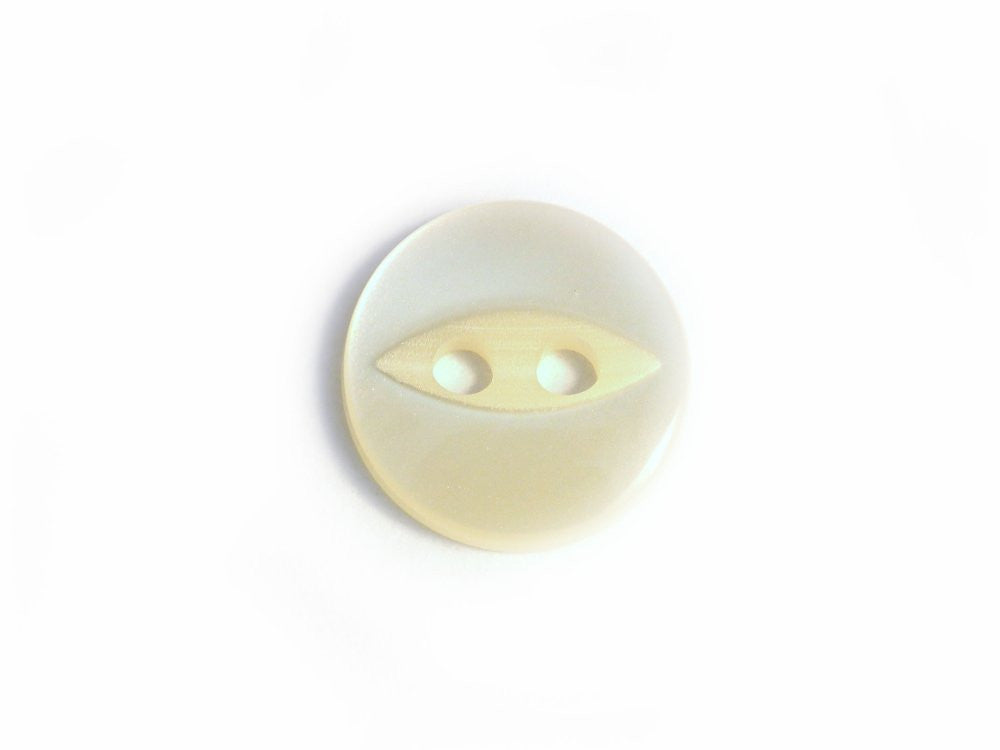 Fisheye Buttons: Cream Pack of 20