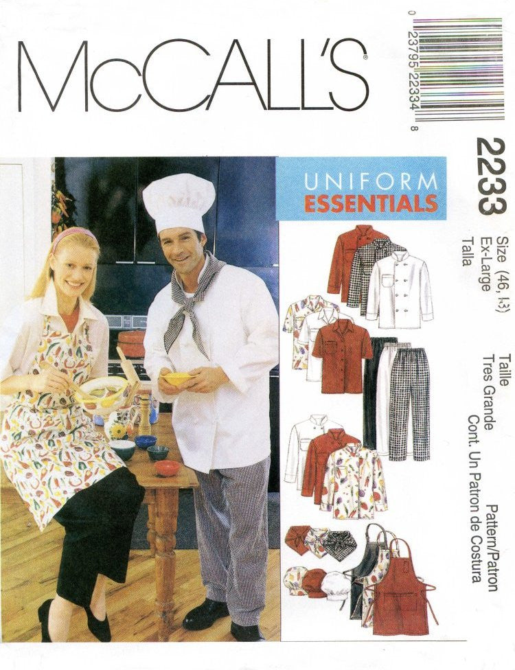 M2233 Chefs Clothing: Extra Large