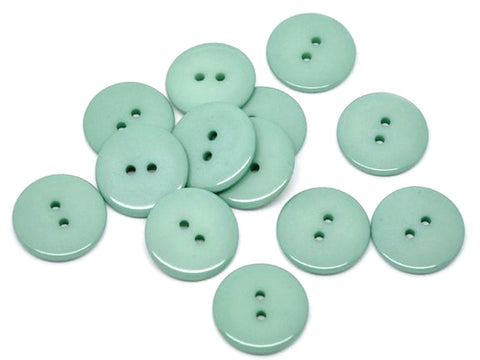 Plain Buttons: Cyan Pack of 5