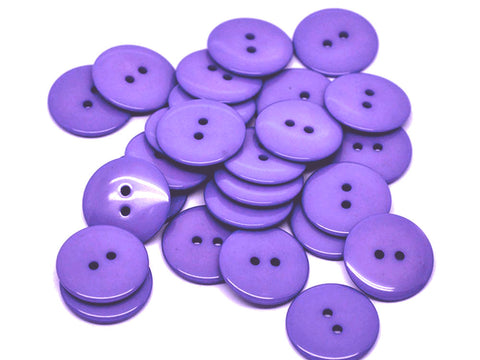 Plain Buttons: Purple Pack of 5