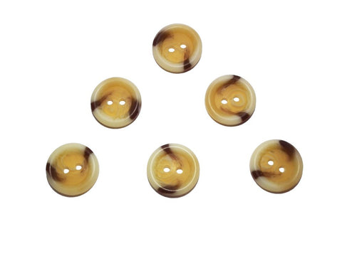 Aran Two Tone Buttons: Pack of 6