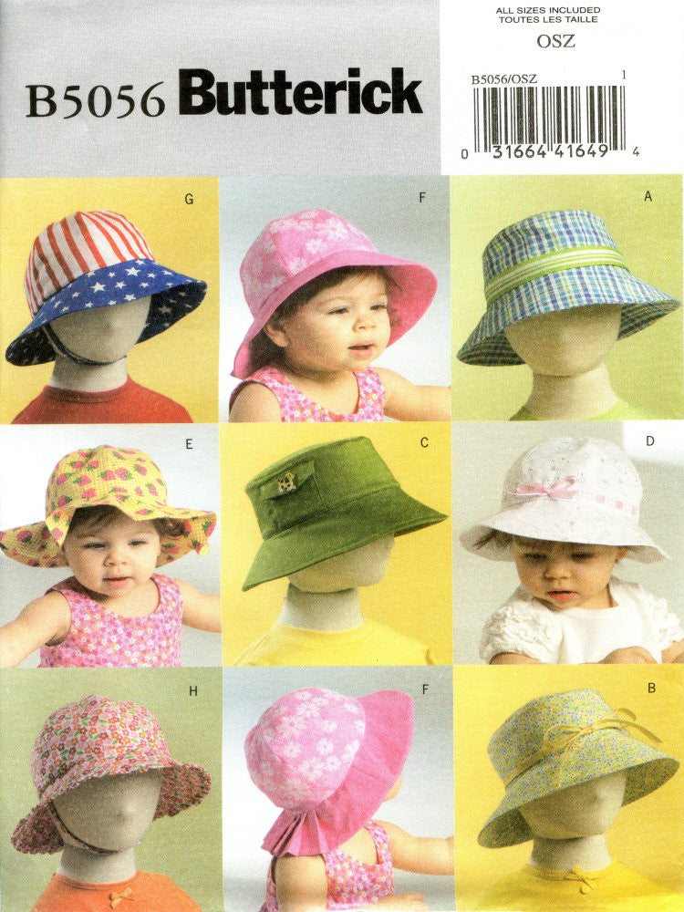 B5056 Six Infant & Toddlers Hats