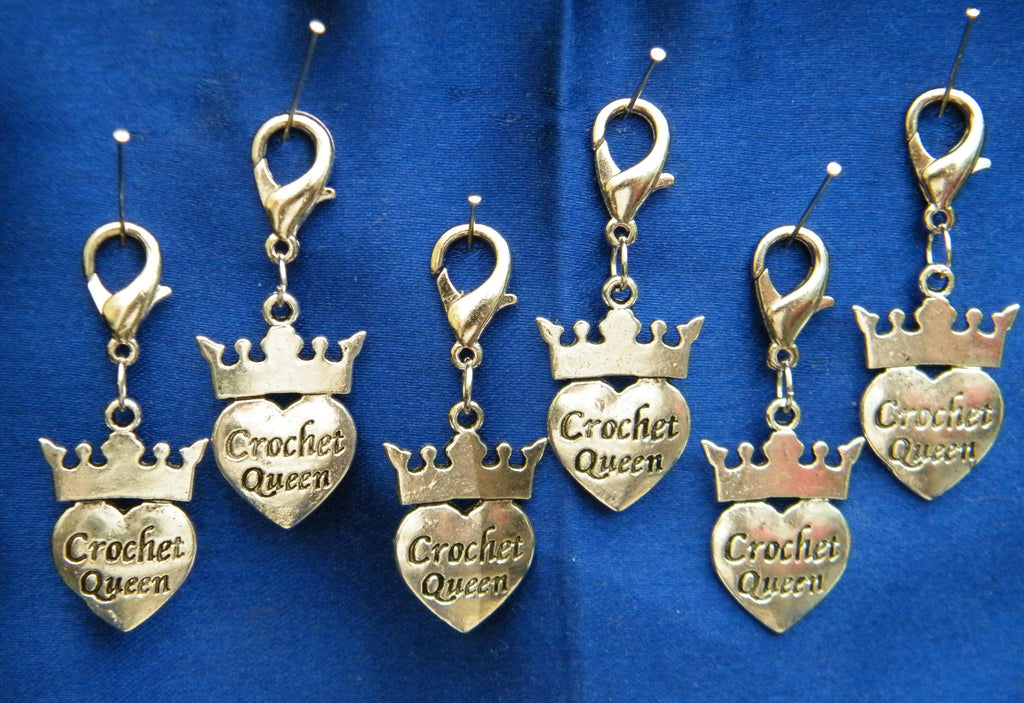 Stitch Markers: Crochet Queen