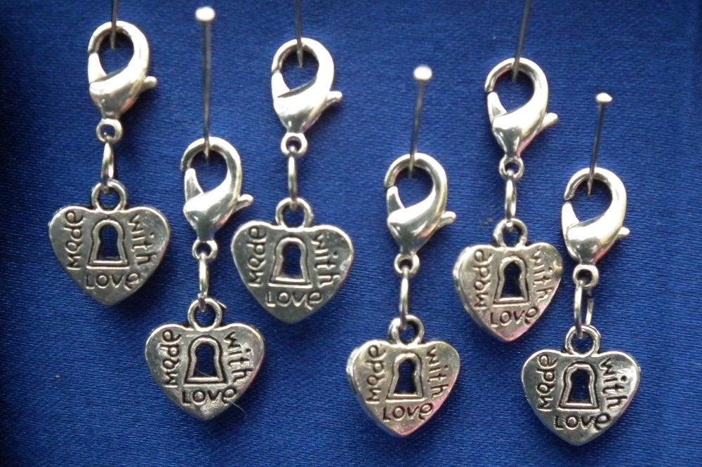 Stitch Markers: Made with Love