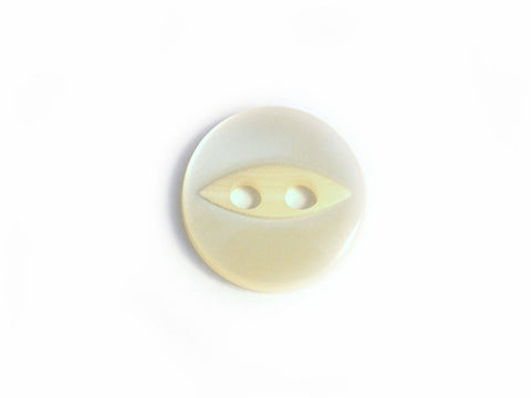 Fisheye Buttons: Cream Pack of 20