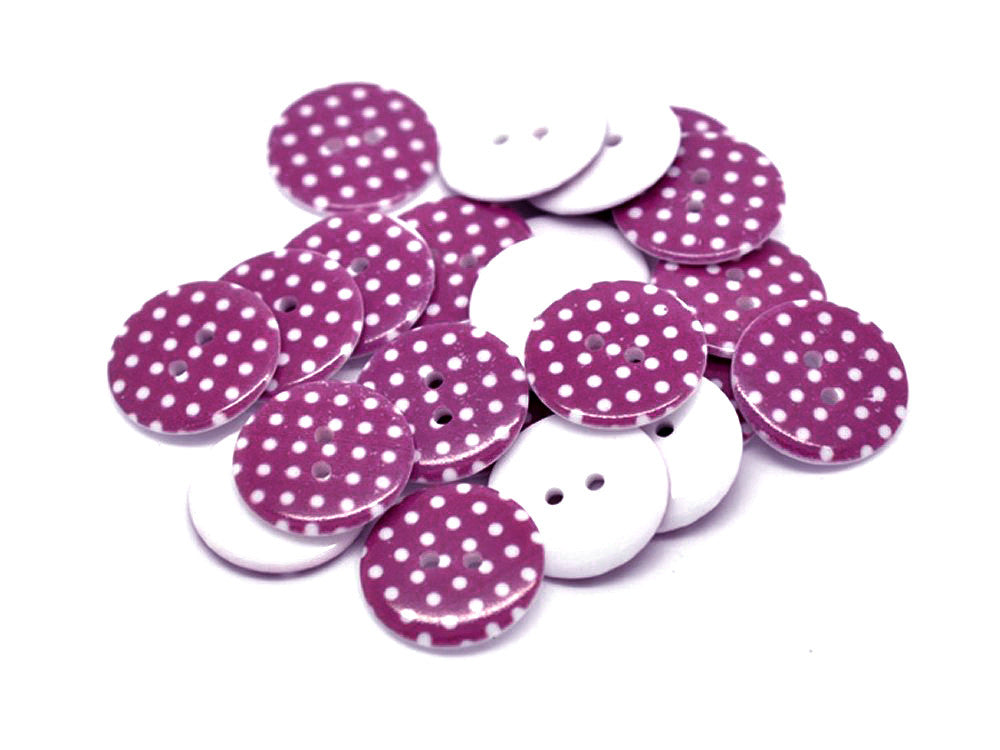 Dotty Buttons: Purple Pack of 7