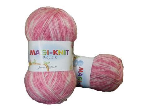 Magi-Knit DK: Shade Y403 (Pink/White)