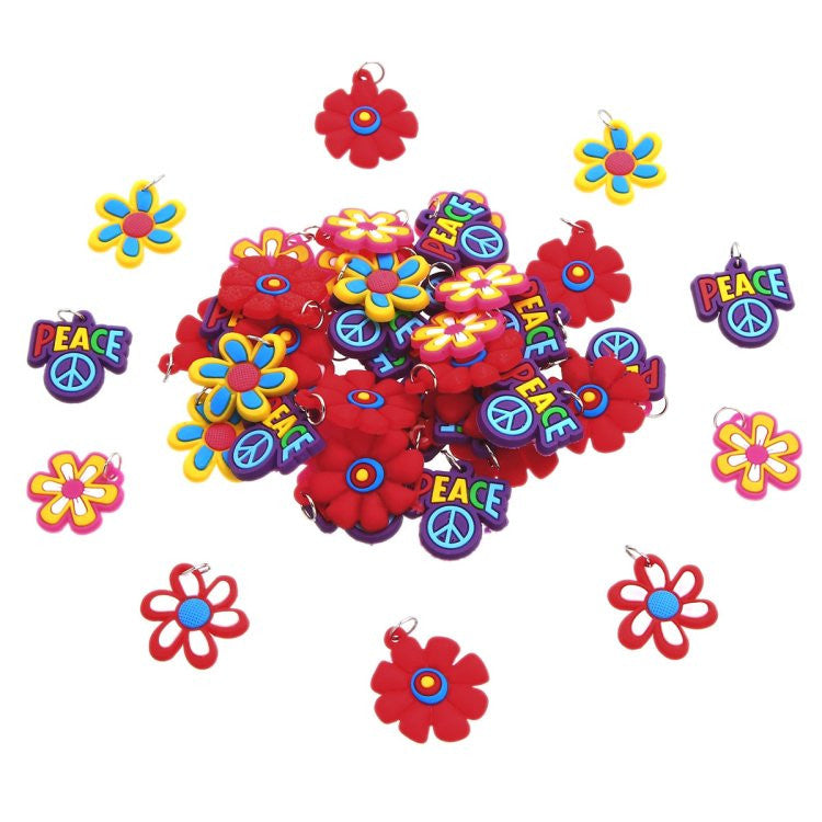 Loom Band: Rubber Flower Charms8