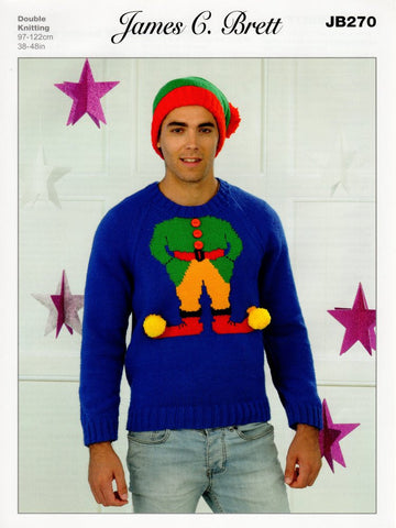 JB270: Elf Sweater and Hat (38"- 48")