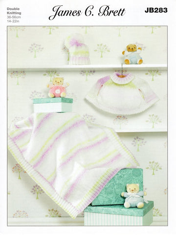 JB283: Cape, Blanket and Hat (12"- 20")