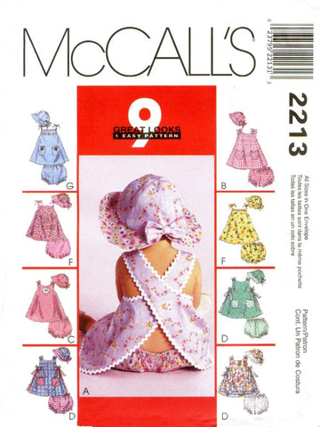 M2213 Infants Dresses, Panties and Hat