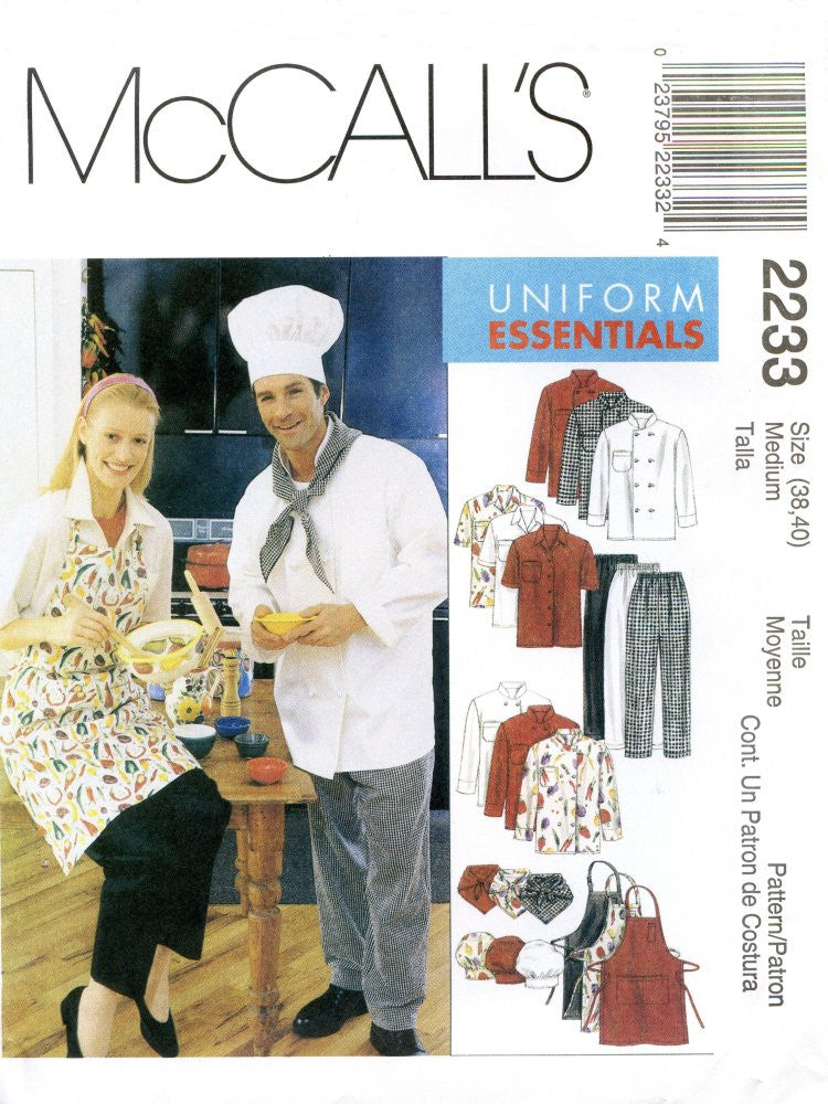 M2233 Chefs Clothing: Medium