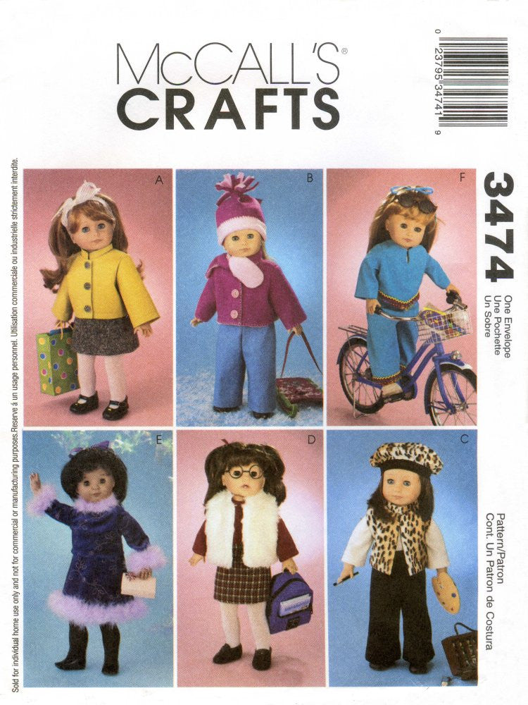 M3474 18" Dolls Clothes