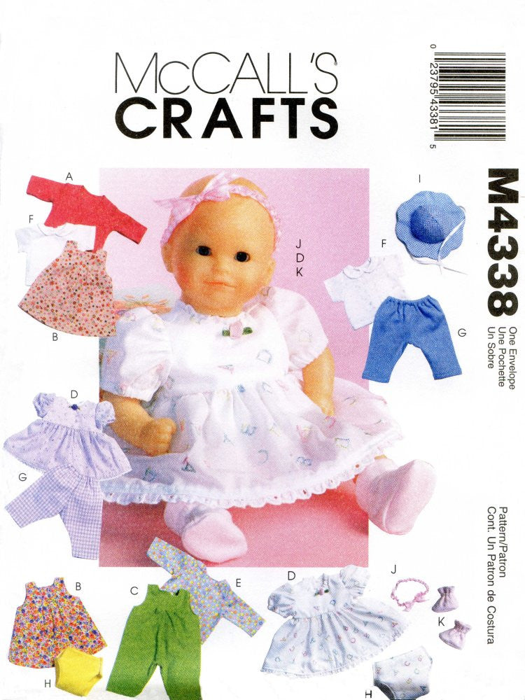 M4338 Baby Doll Clothes