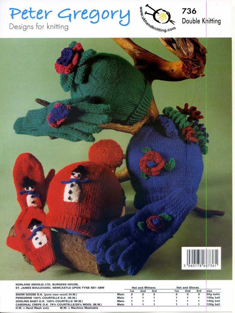 PG736: Children's Hats, Gloves & Mittens (18mths - 13 yrs)