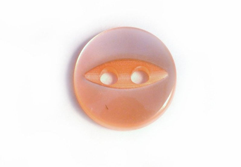 Fisheye Buttons: Peach Pack of 20