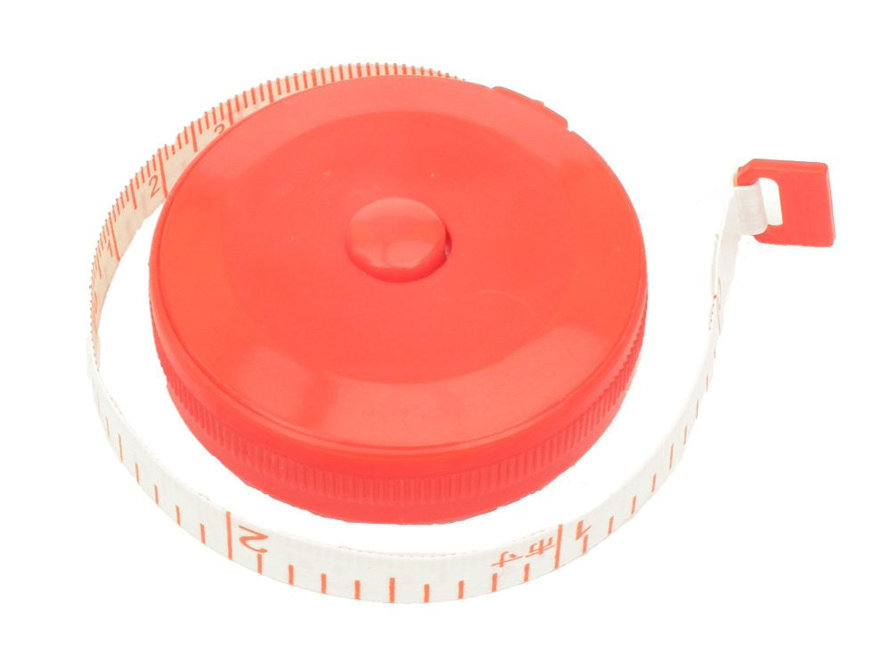 Retractable Tape Measure: Red