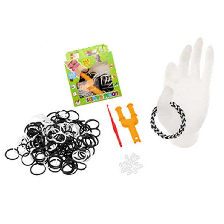 Loom Band: Mini Starter Kit - Black & White