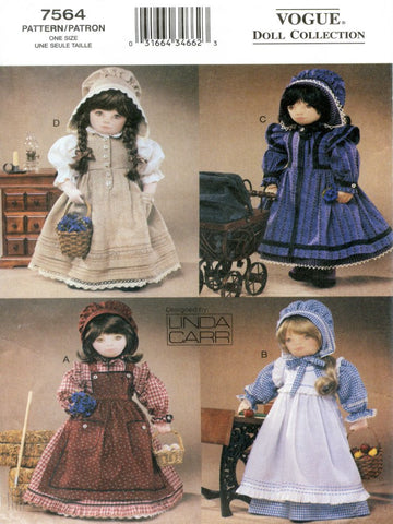 V7564 18" Doll Prairie Clothing
