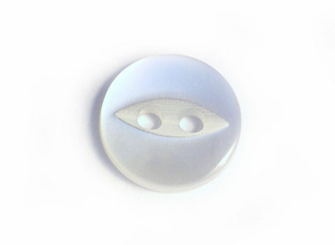 Fisheye Buttons: White Pack of 20