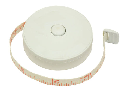 Retractable Tape Measure: White