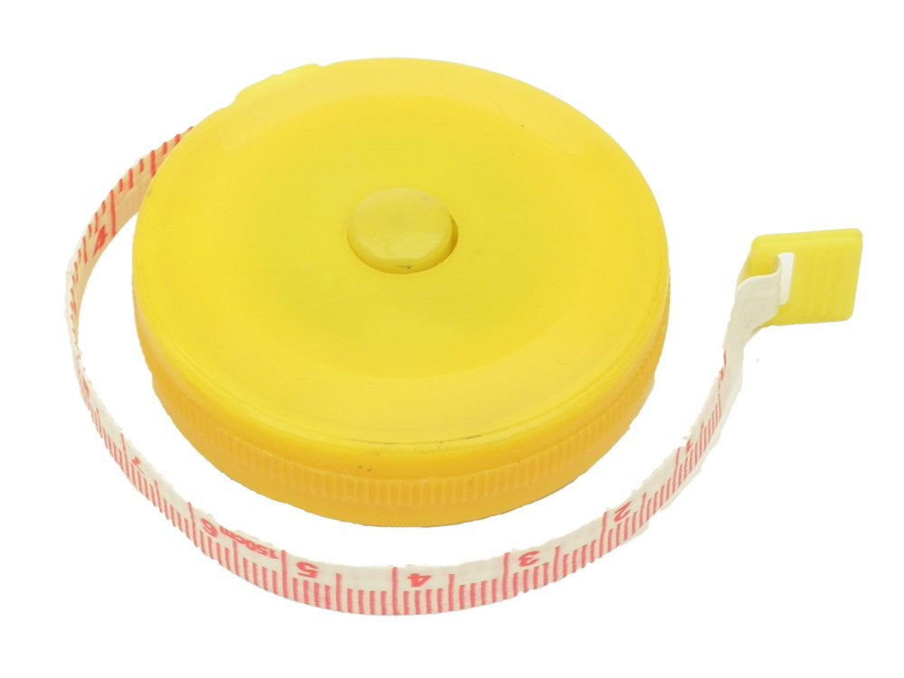 Retractable Tape Measure: Yellow